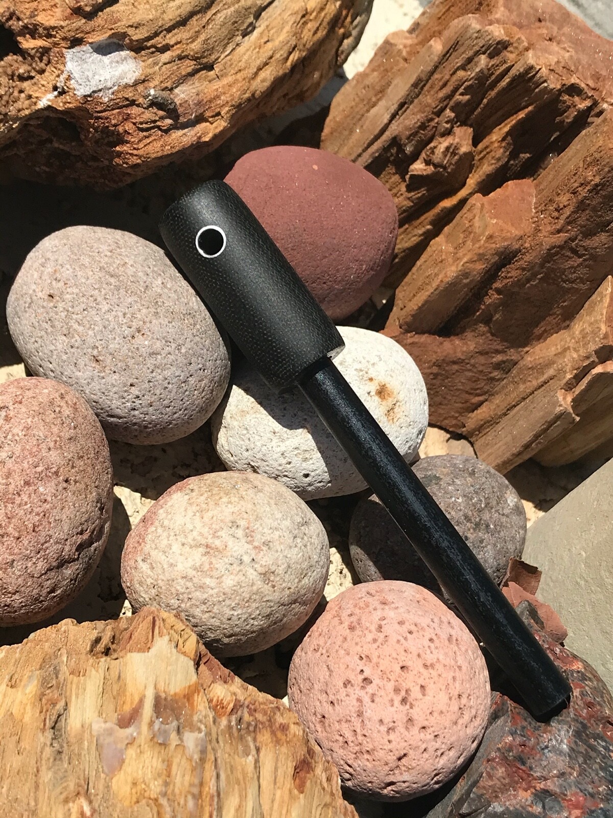 Handmade Black Micarta 3/8″ Ferrocerium Rod