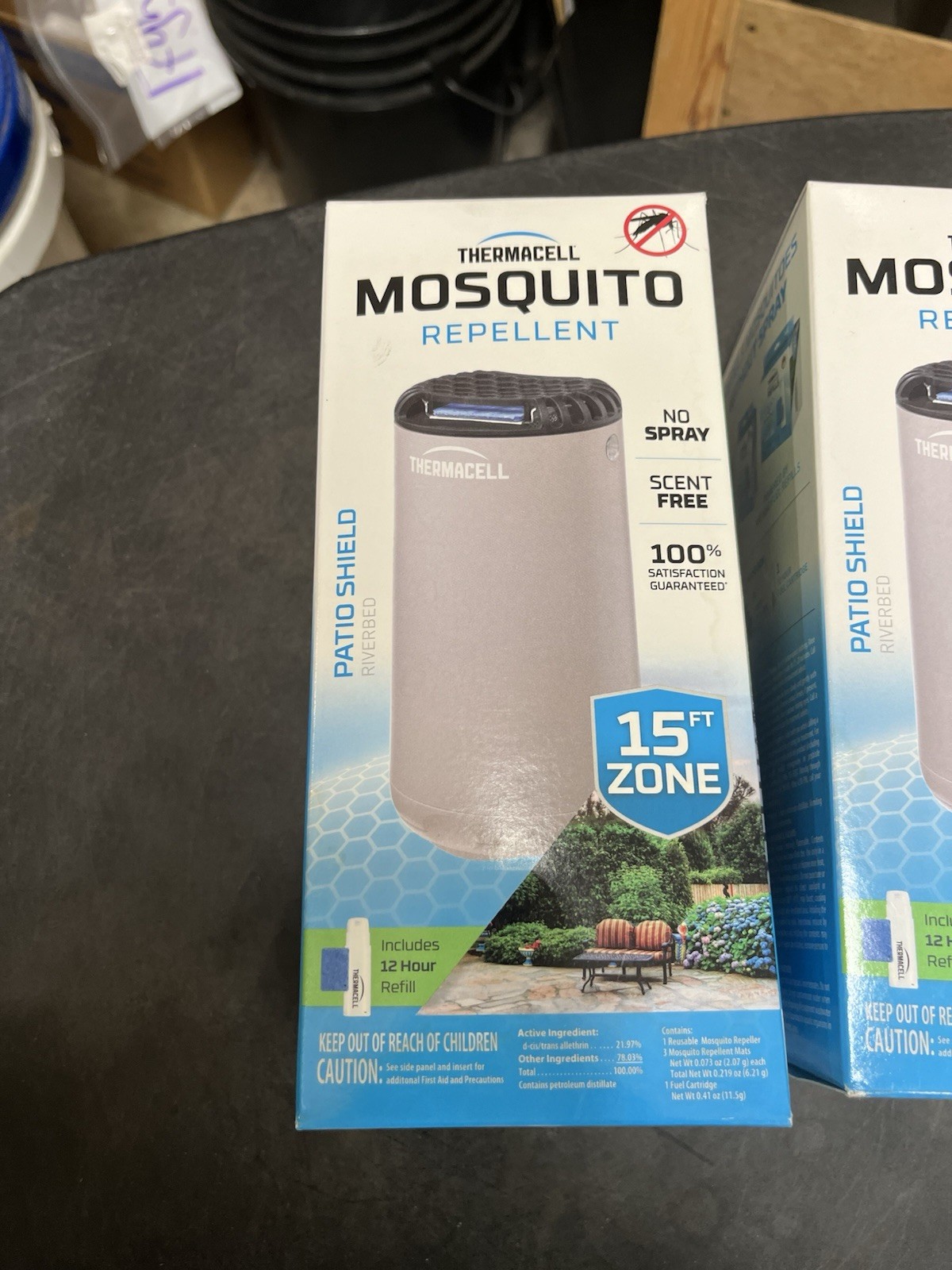 Lot Of 3 Thermacell Patio Shield 15FT Zone Mosquito Repellent gray