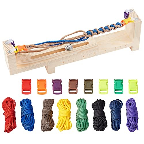 Jig Bracelet Maker, Wristband Maker with 8 Parachute Cords and 8 Quick