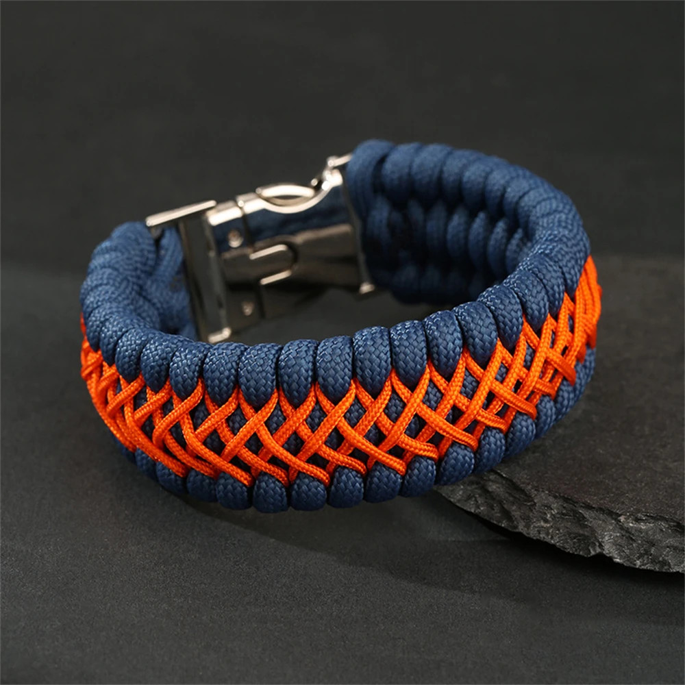 Handmade 7-Core Paracord Bracelet for Men – Outdoor Survival Camping.