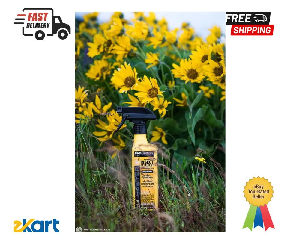 Sawyer Permethrin Fabric Treatment Insect Repellent – 24 fl oz, 2 Pack