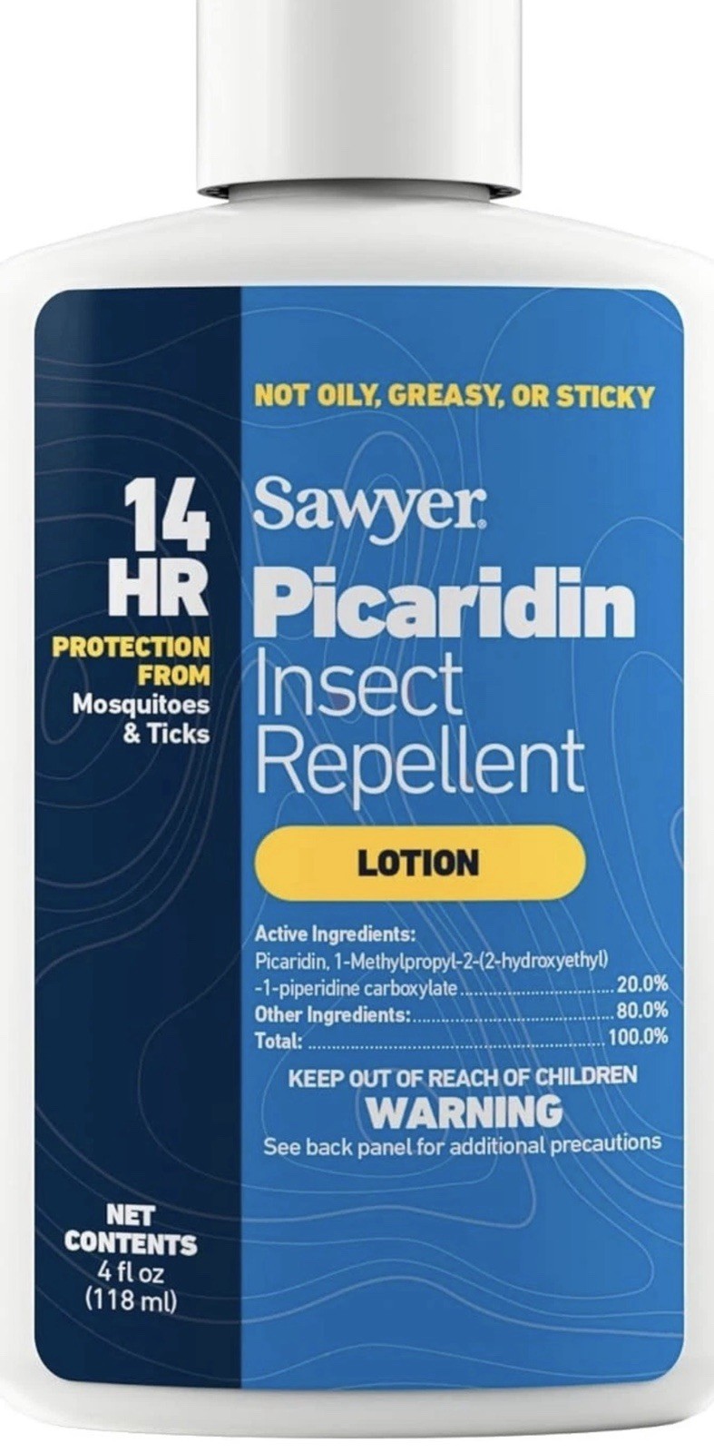 Sawyer Products SP564 Premium Insect Repellent with 20% Picaridin, Lotion,