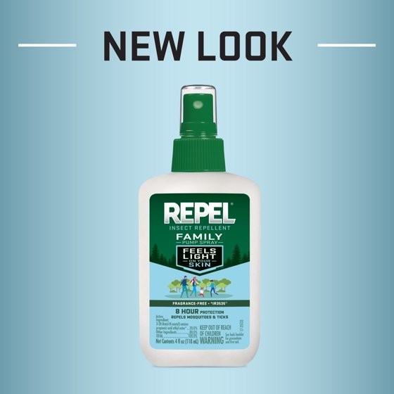 2 pack Repel Insect and Mosquito Repellent Family Pump Spray, DEET-Free Bug Spra