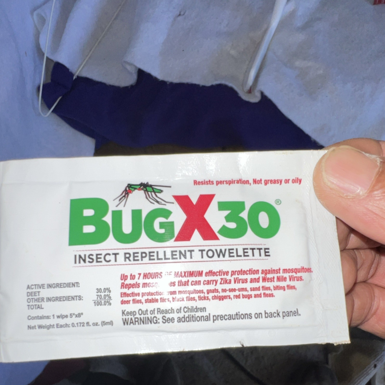 BugX30 Insect Repellent Bug & Fly 7 Hrs Protection & SPF 30 Sunscreen samples