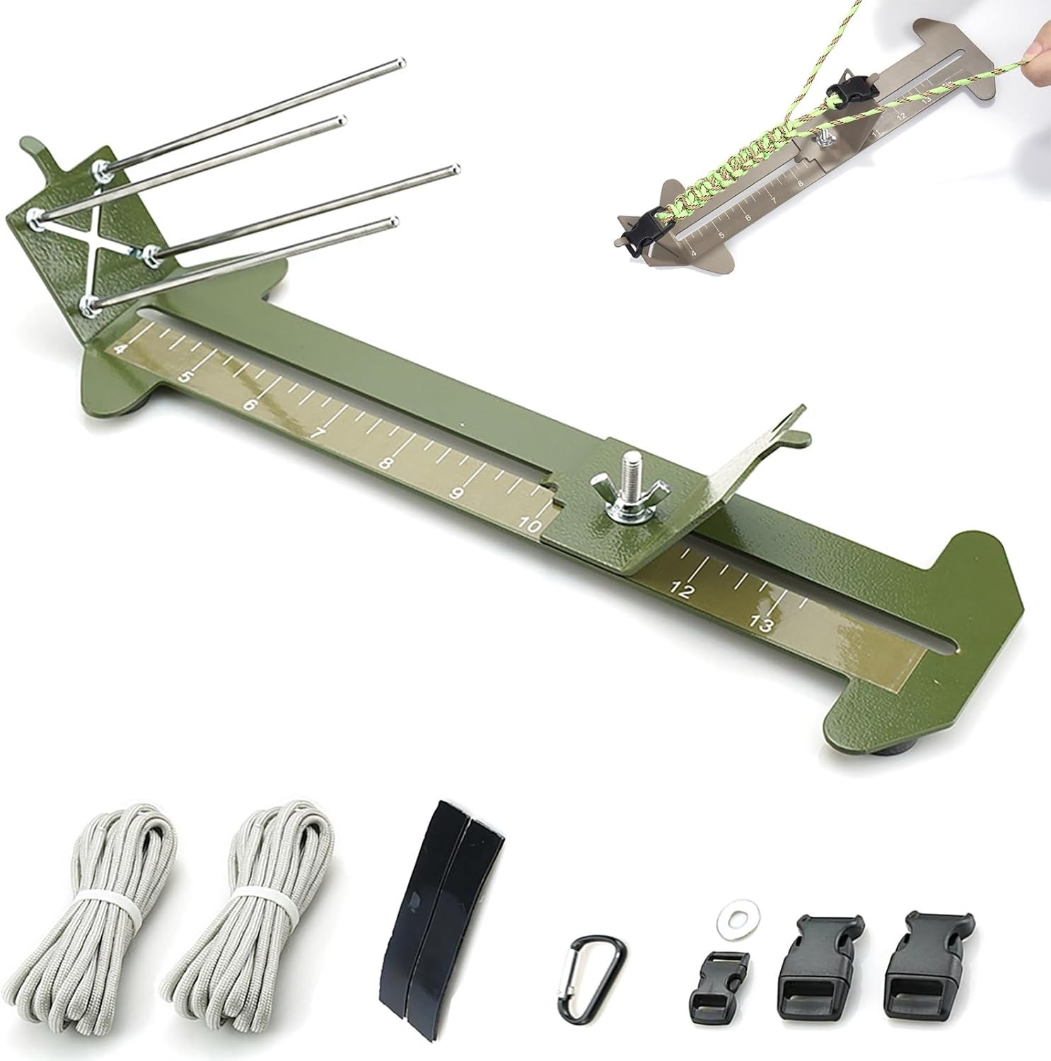 Paracord Jig Tools Bracelet Making Kit Accessories Adjustable Paracord Jig Kit w