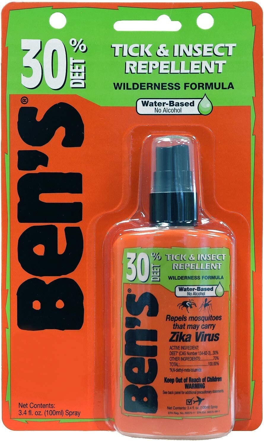Ben’s 30% Deet Tick & Insect Repellent Wilderness Pump Spray 3.4 oz.