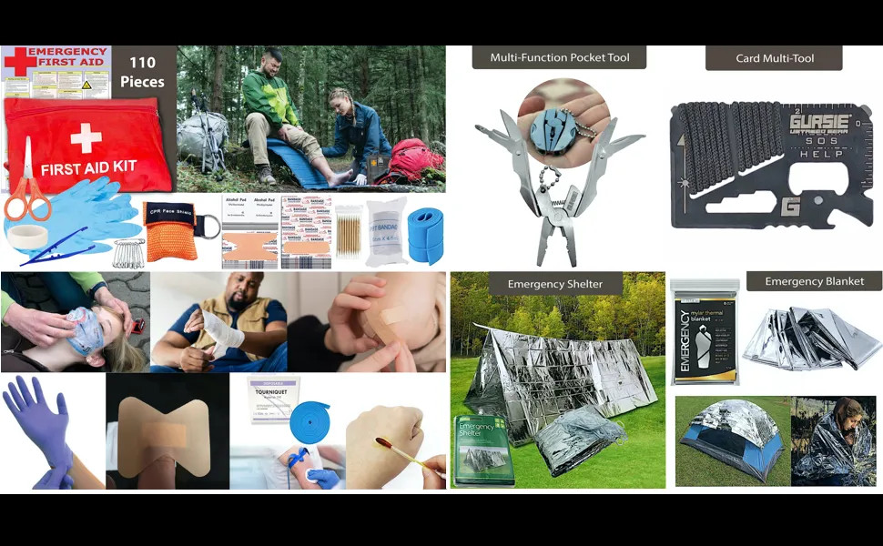 Mens Gadgets Gifts – Camping Hiking Emergency Travel Tactical Survival Gear Kit