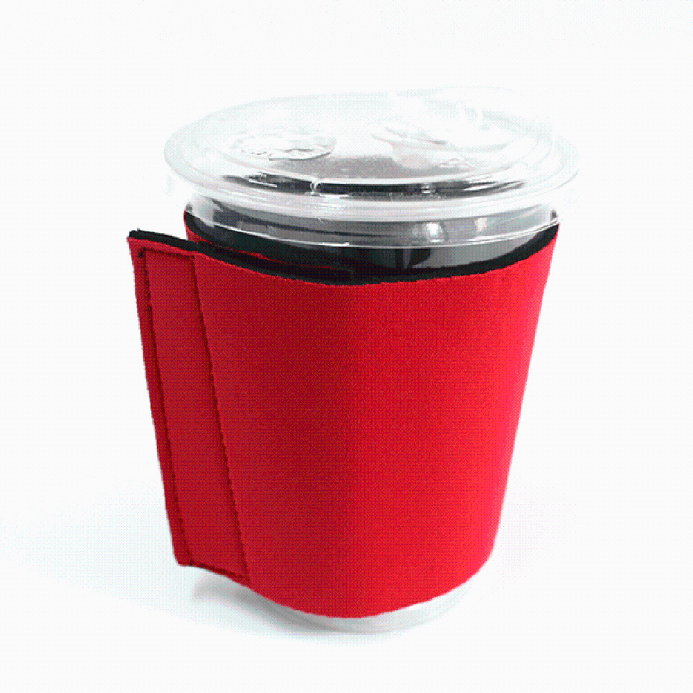 Non slip Neoprene Cup Sleeves Heat Insulation Comfortable Grip Reusable