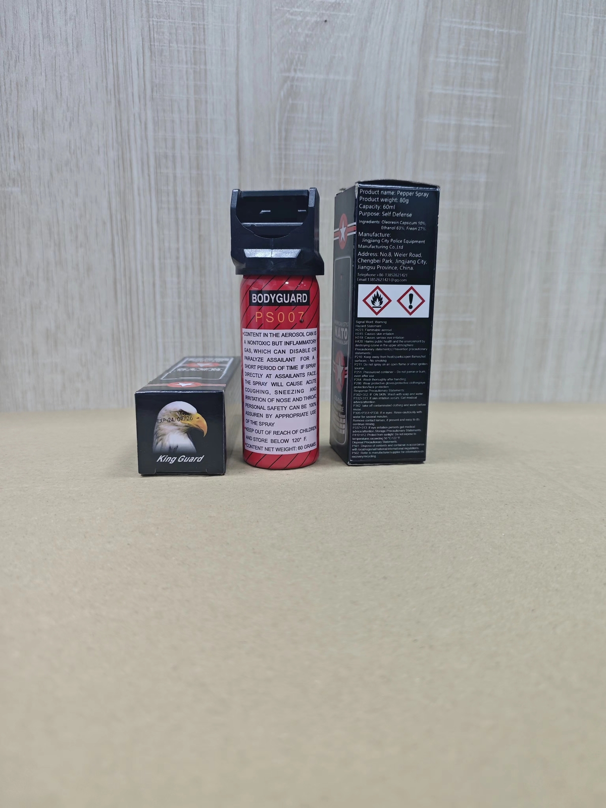 2 Pack PROSECURE Pepper Spray for Self-Defense 2oz Flip Top Red Security
