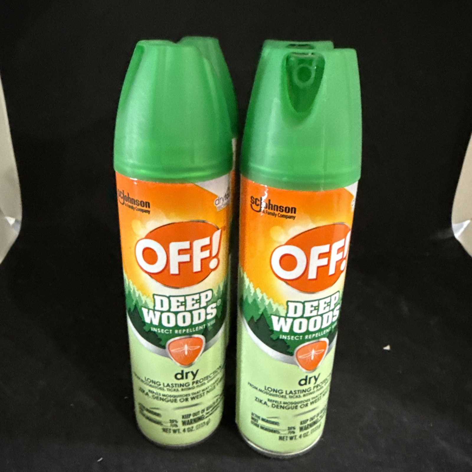 4-PACK OFF! Deep Woods Insect Repellent VIII Dry, 4 fl oz
