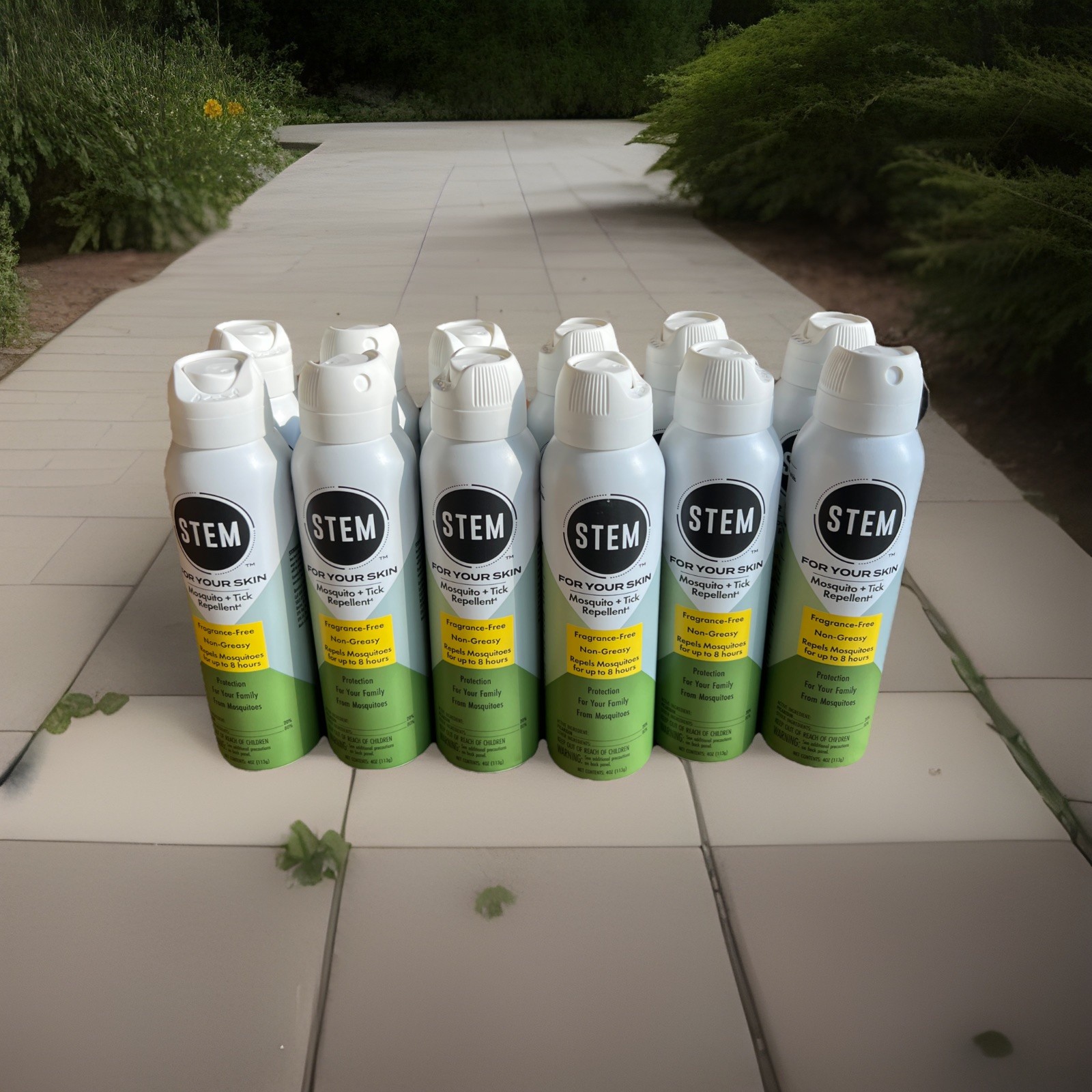 12 Pack Mosquito And Tick Repellent Picaridin 4oz Spray Cans ,For Your Skin Stem