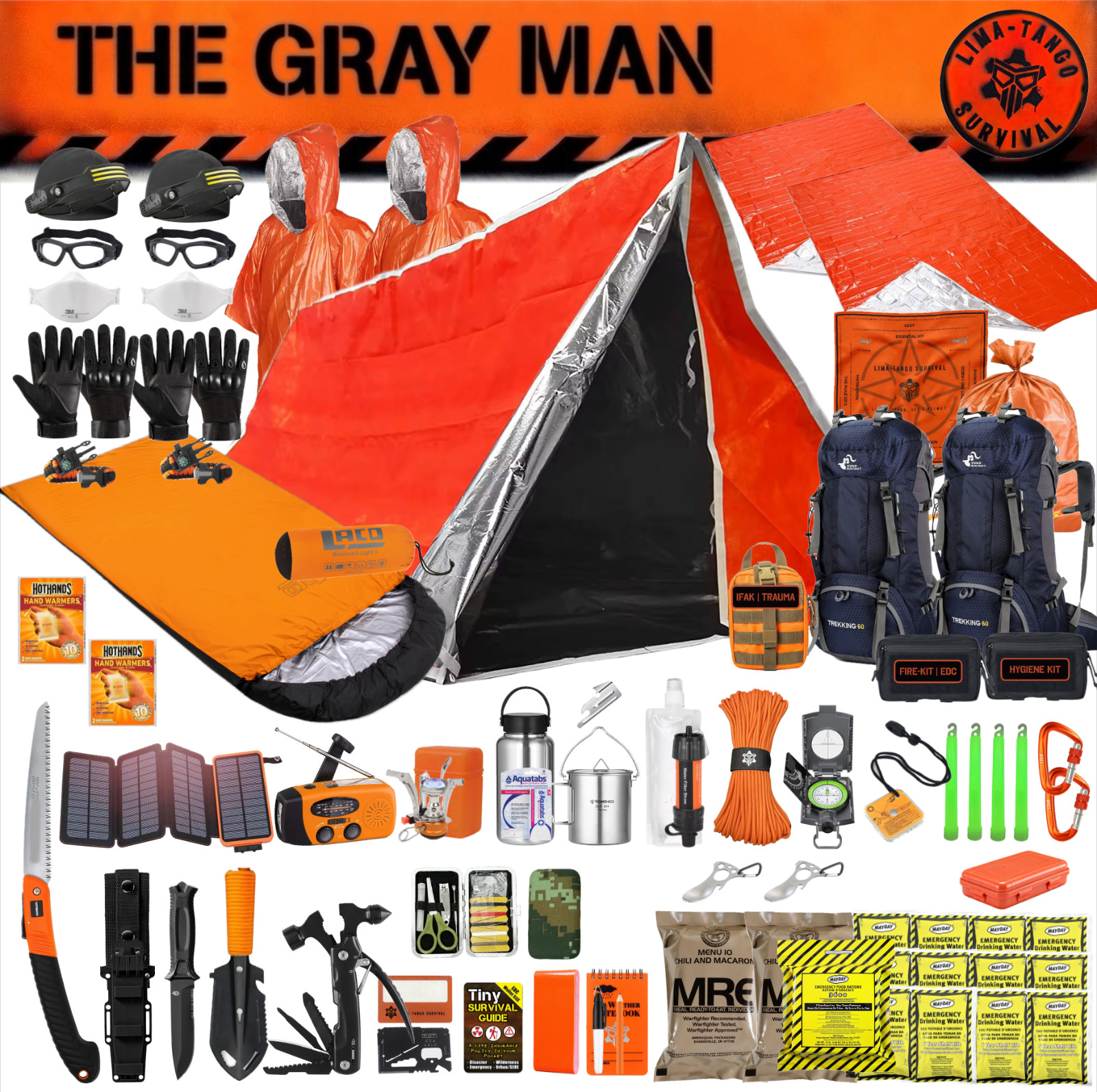 Emergency Survival Kit / Bug Out Bag / Tactical Backpack