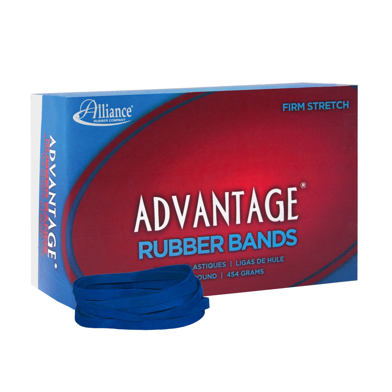 Alliance Rubber 54645 Advantage Bands 1 Pound 3 1/2 x 1/4 inches, Blue