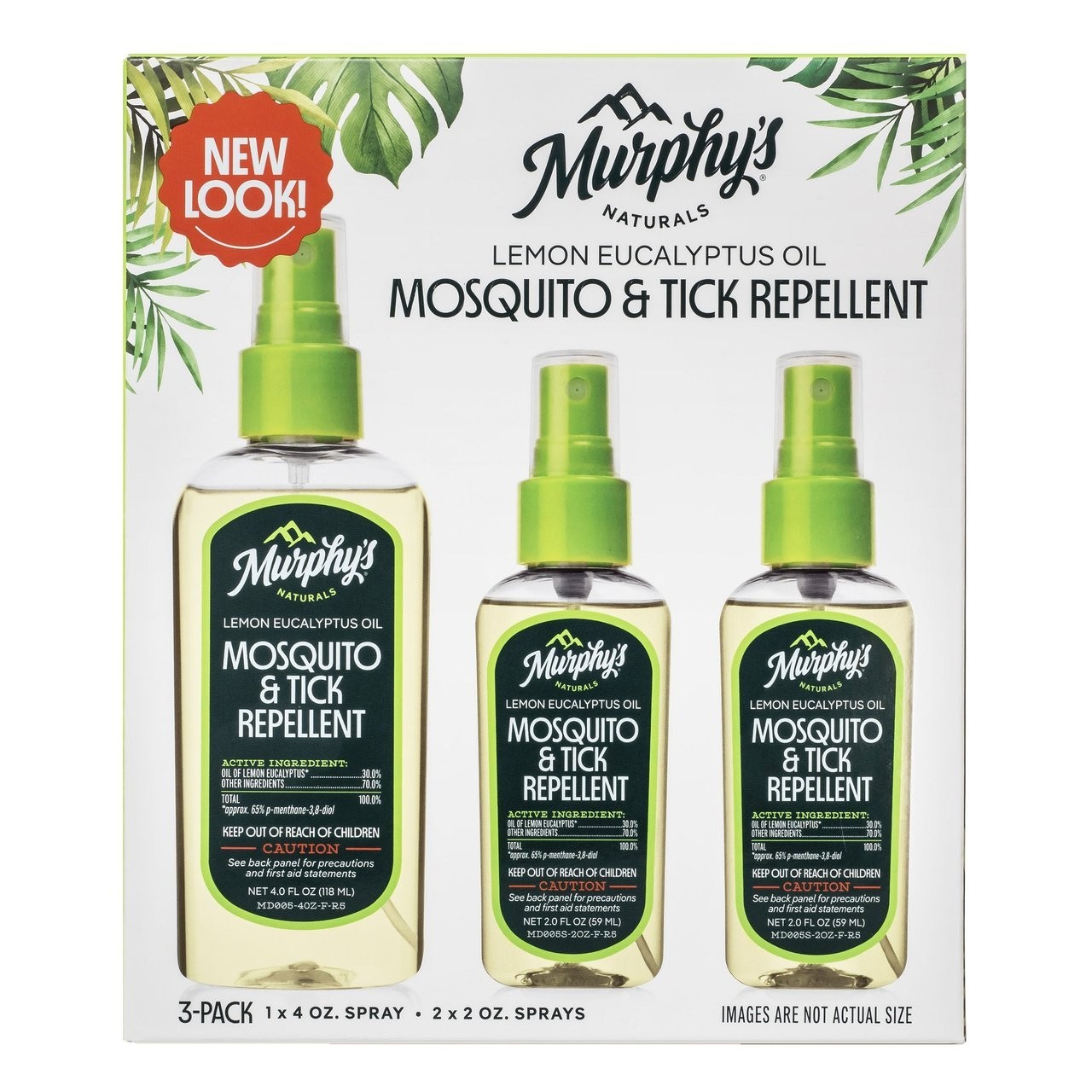 Murphy’s Naturals – Mosquito Tick Repellent Spray Lemon Eucalyptus Oil (3-Pack)