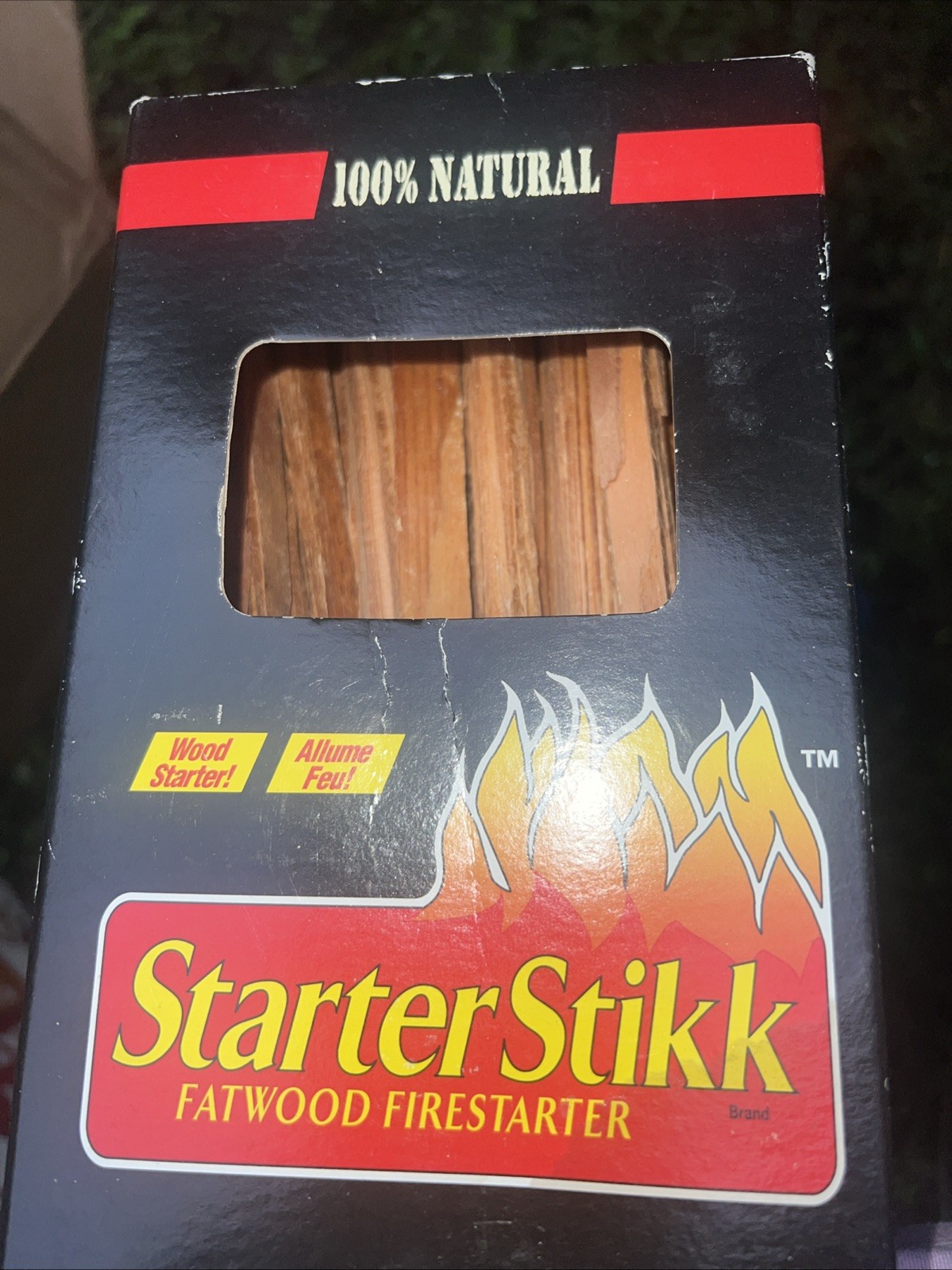 FAT WOOD, Pitch Wood Fire Starter Sticks 1 Lb Starter Stikk Camping Hiking
