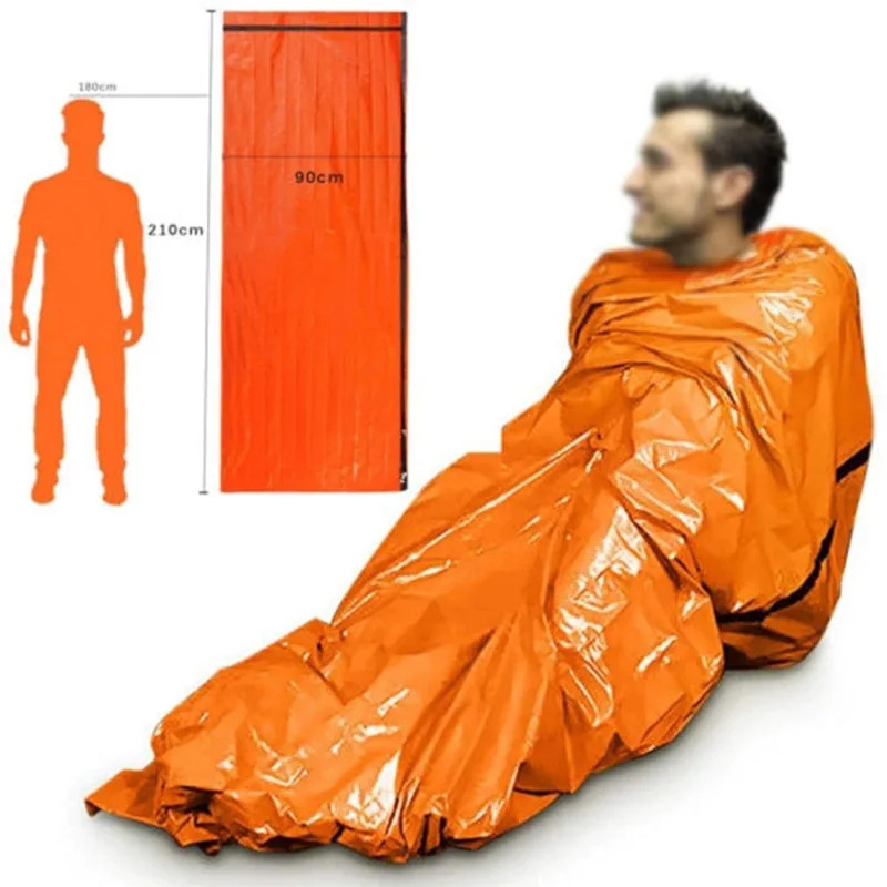 Waterproof Emergency Survival Sleeping Bag Outdoor Thermal Sack Rescue Blanket