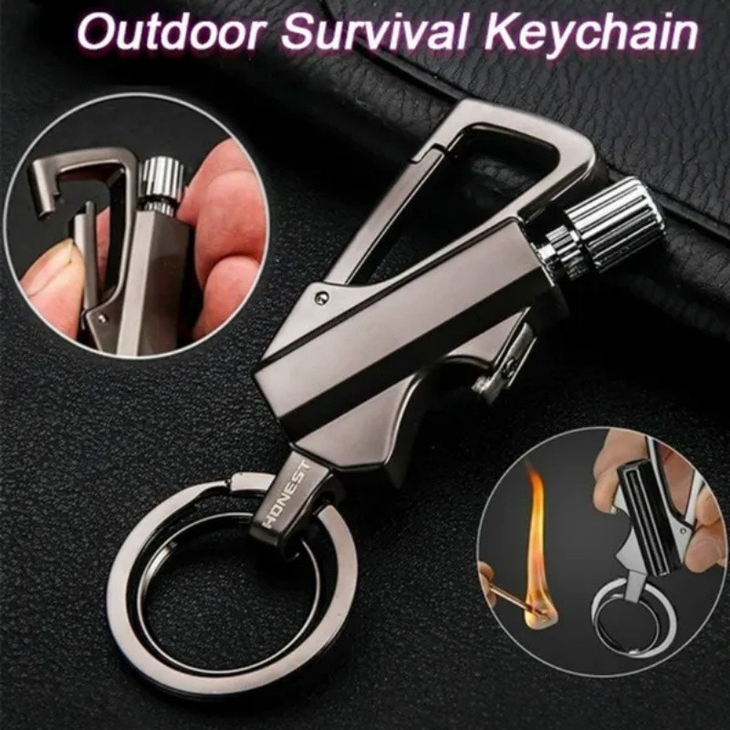 Waterproof Match Permanent Black Lighter Striker Fire Starter Emergency Survival