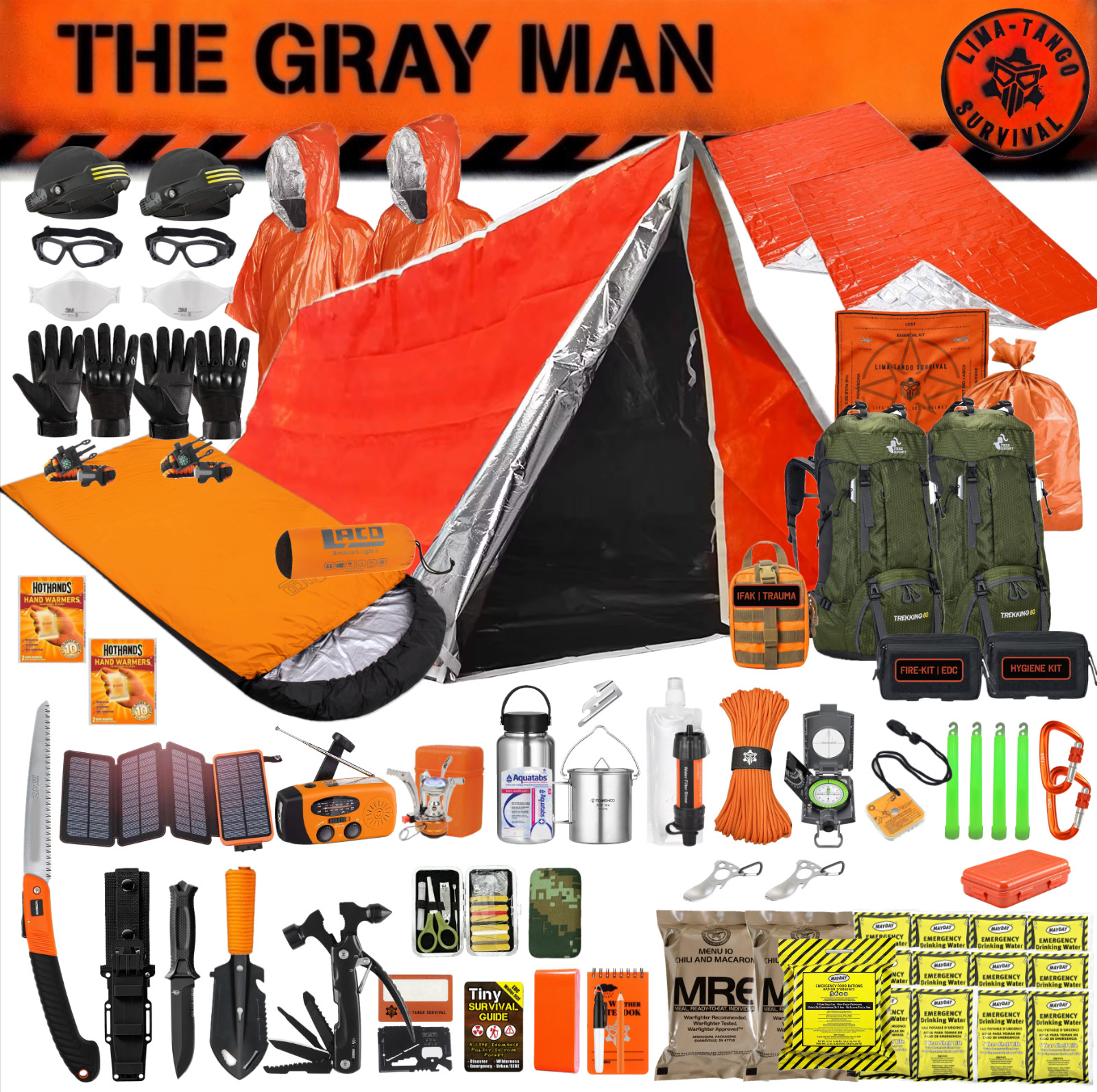 Emergency Survival Kit / Bug Out Bag / Tactical Backpack