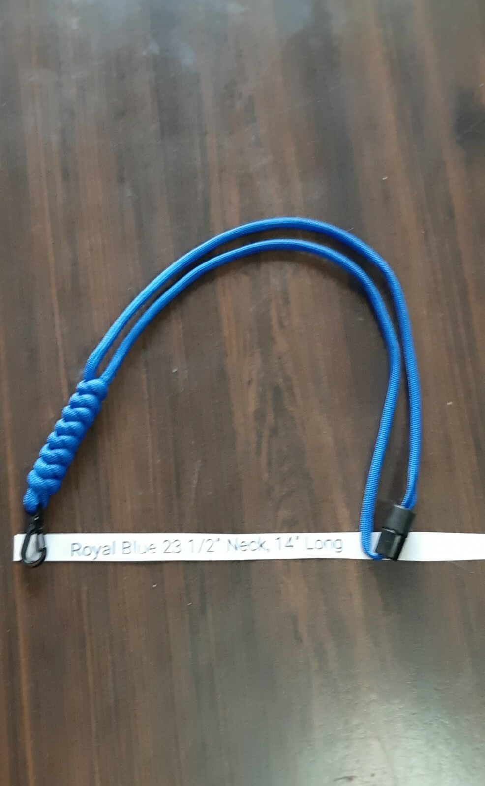 Paracord ID Badge Lanyard with Safety Clasp & Metal Clip Handmade in the USA