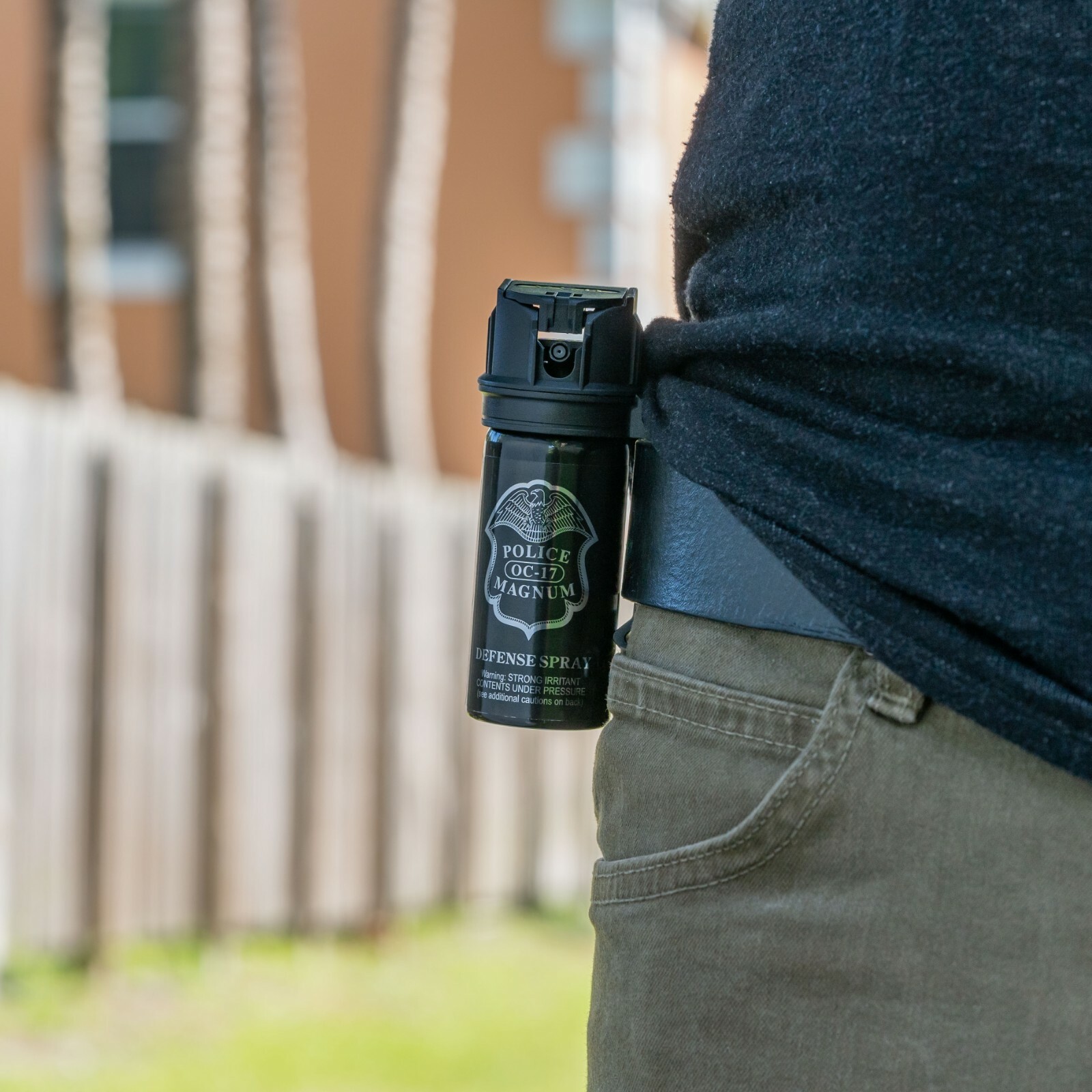 POLICE MAGNUM pepper spray 2oz Stream Flip Top Belt Clip Personal Self Defense