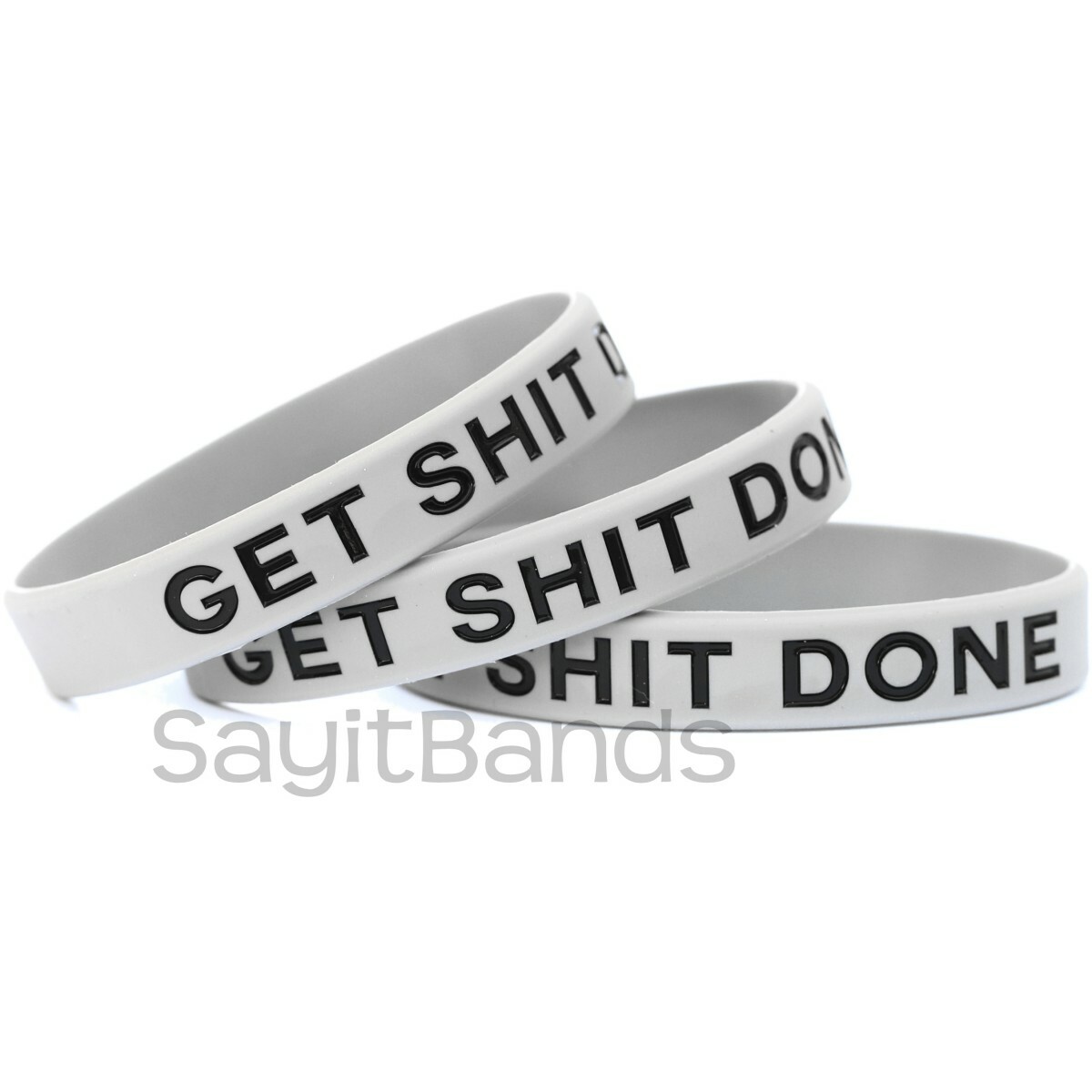 Set of GET SH** DONE Silicone Bracelet Design – Wholesale Wristband Band Lot