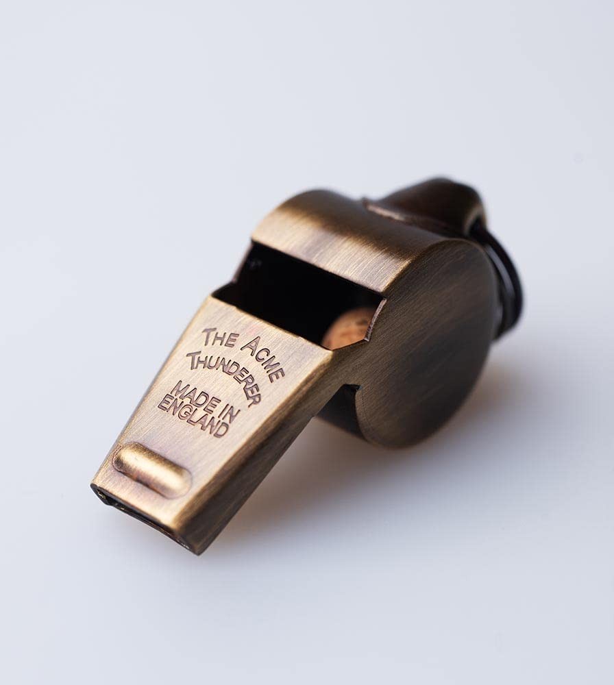 ACME Genuine No. 60.5 Thunderer Solid Brass Whistle. Professional Quality. Sm…