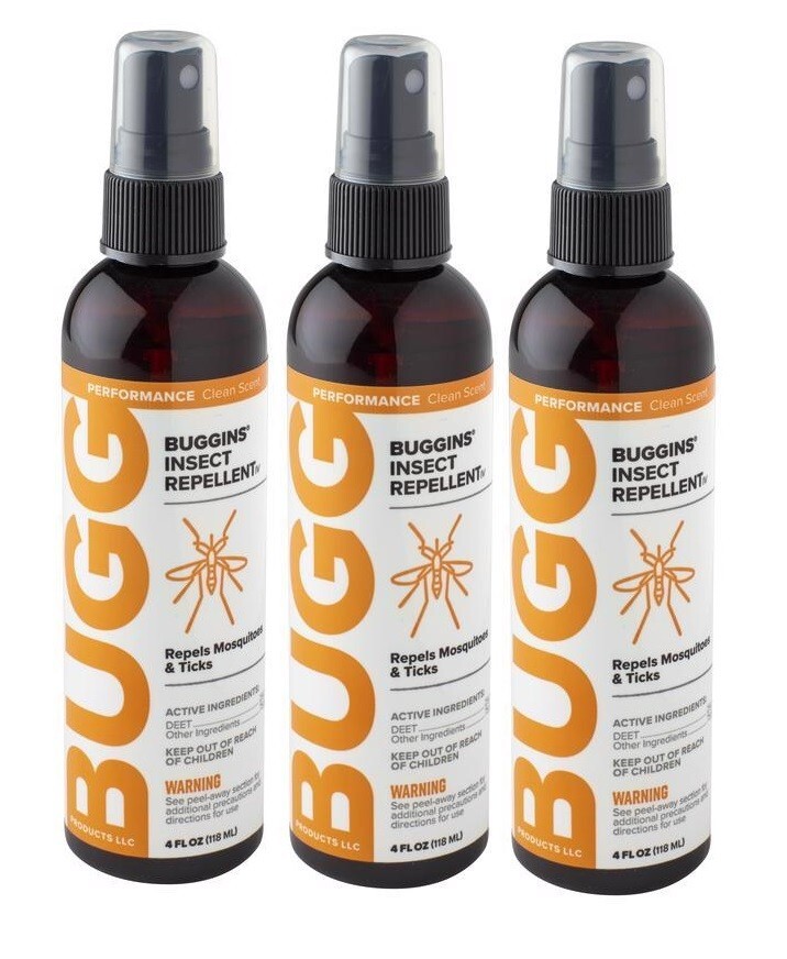 3 ~ Bugg Buggins Insect Repellent IV Repels Mosquitoes & Ticks Liquid Spray 4 oz