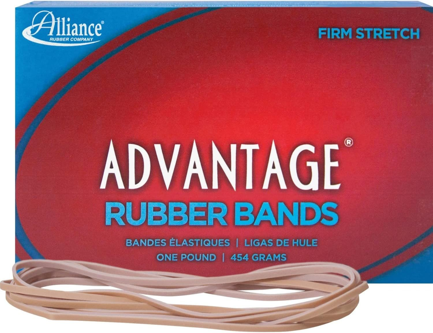 Alliance Rubber ALL27405 Rubber Bands- Size 117B- 1 Lb.- 7In.X.13In.- Natural