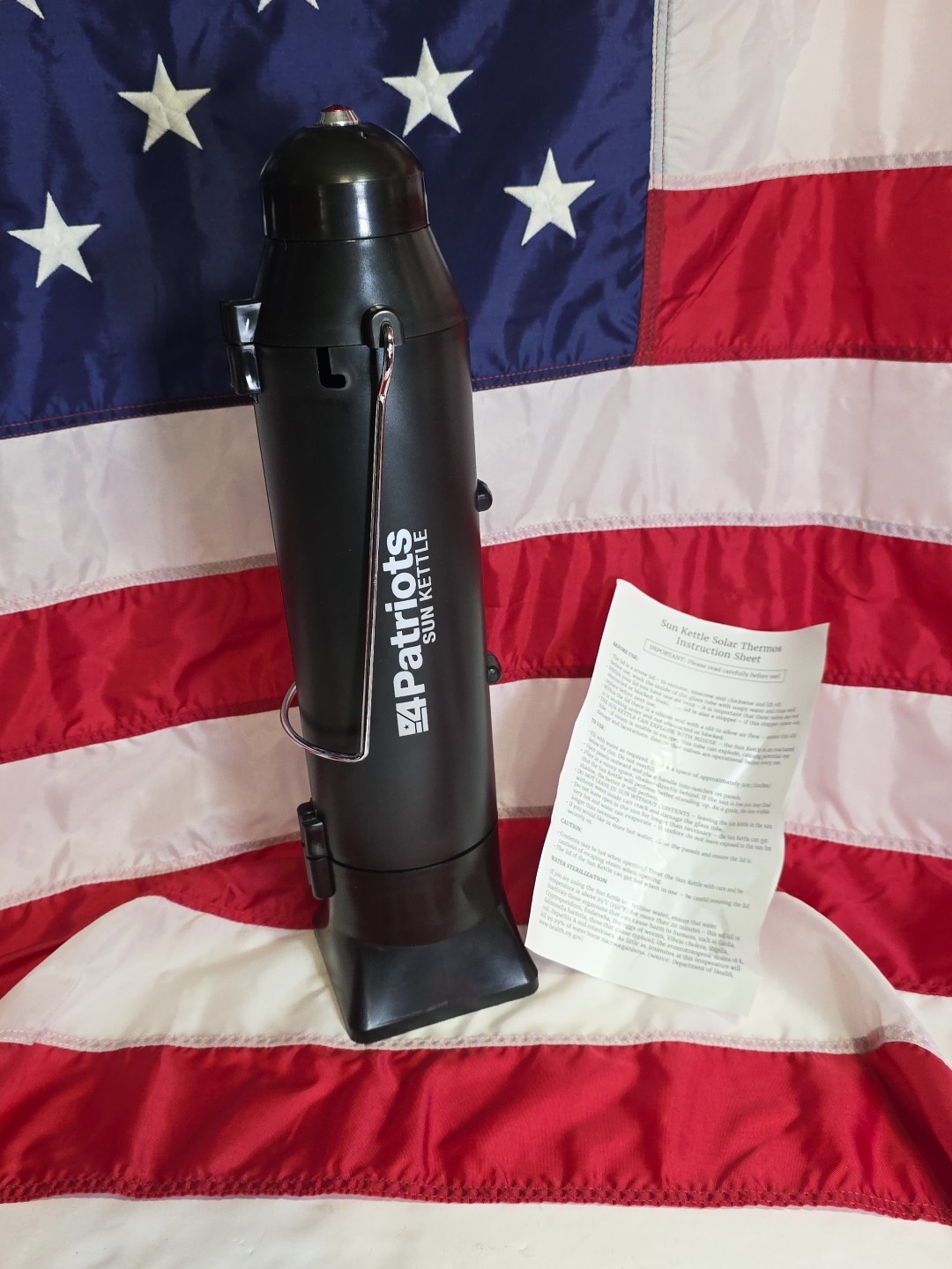 NEW 4Patriots Sun Kettle 500ml 16.9 fl oz Portable Solar Water Heater