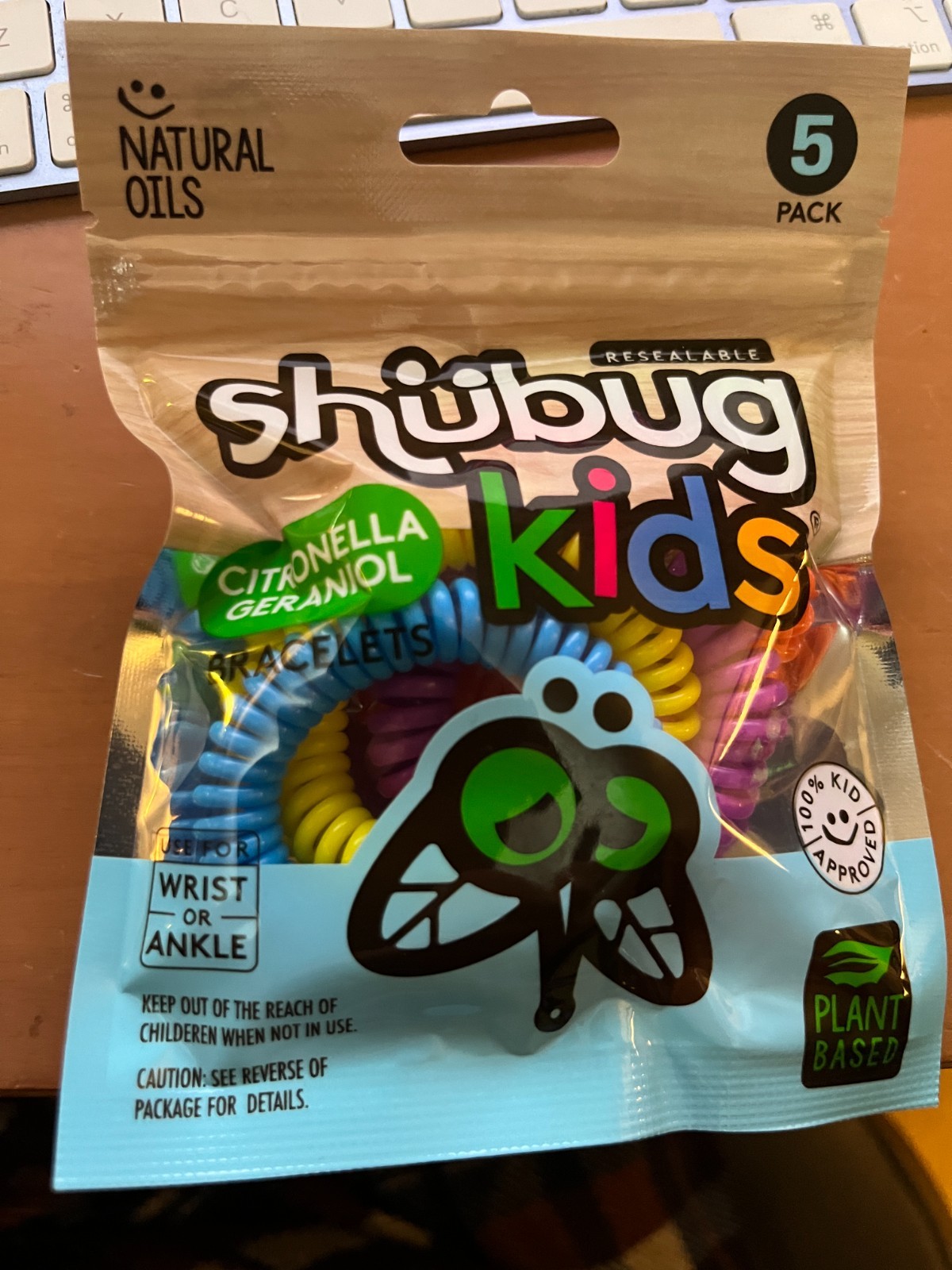 Shubug 5pk Kids Insect Repellent Citronella Bracelet