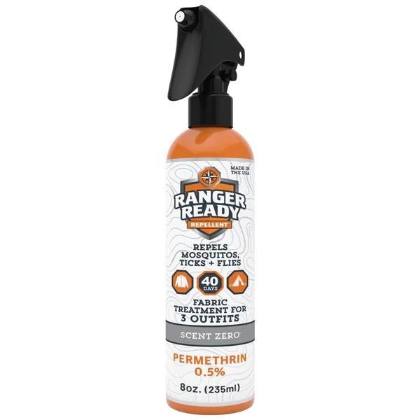 Ranger Ready Repellents 40 hours Spray for Clothes/Outdoor Gear Zero Scent 8oz