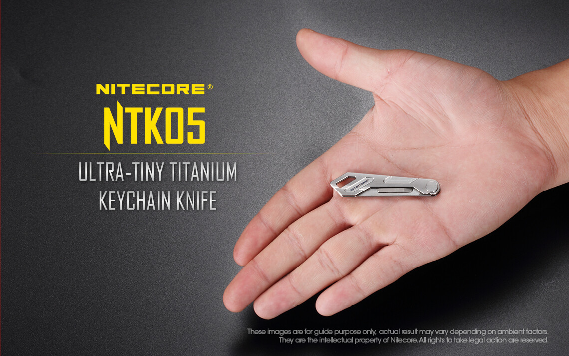 NITECORE NTK05 Titanium Folding Scalpel Keychain Knife