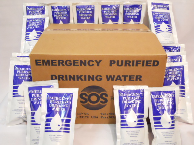 96 Emergency Drinking Water Pouches (4.227 FL OZ.) 48 Day Survival Rations