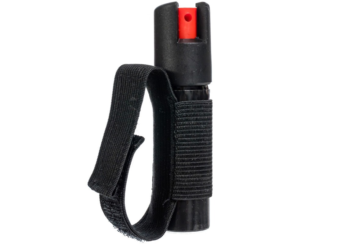 2 Pack Burn Pepper Spray for Self Defense with Security Strap 0.84 fl oz Black