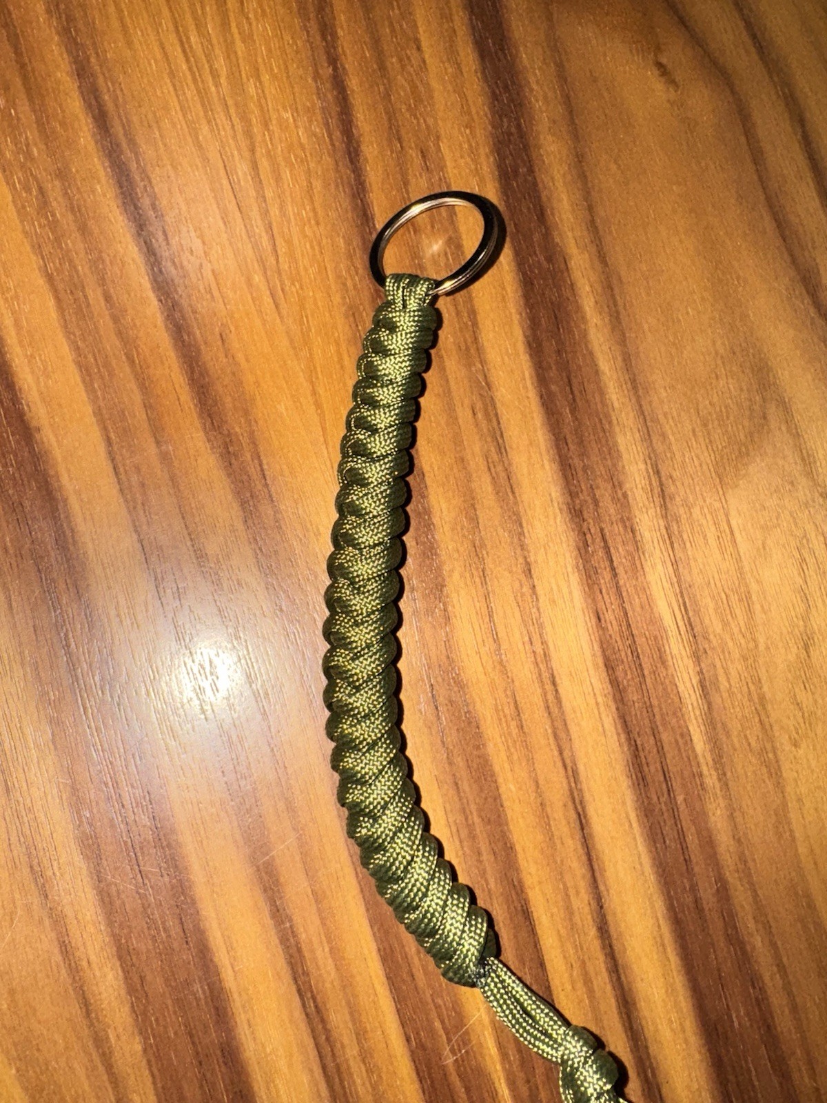 Hiking Keychain Steel Ball Paracord Decorative Monkey Fist US Seller Olive Green