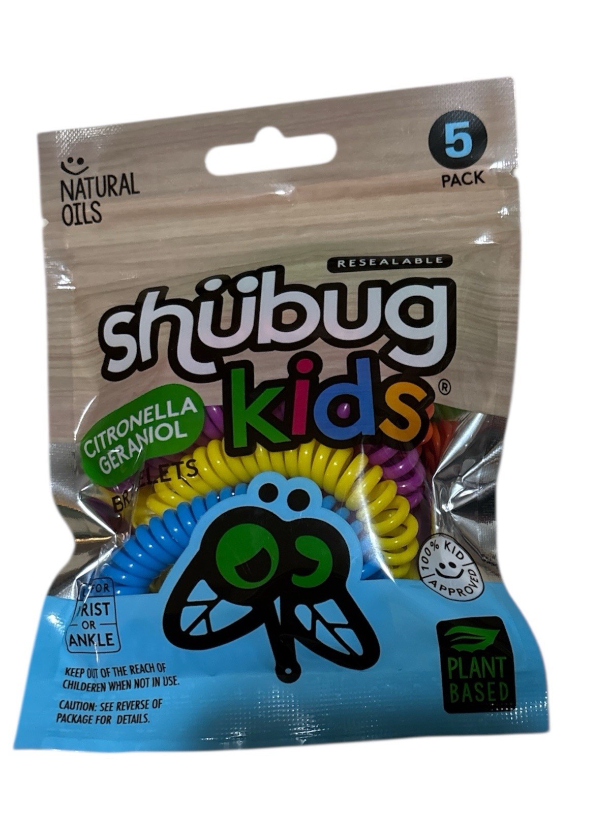 Shubug 5pk Kids Insect RepellentCitronella Bracelet