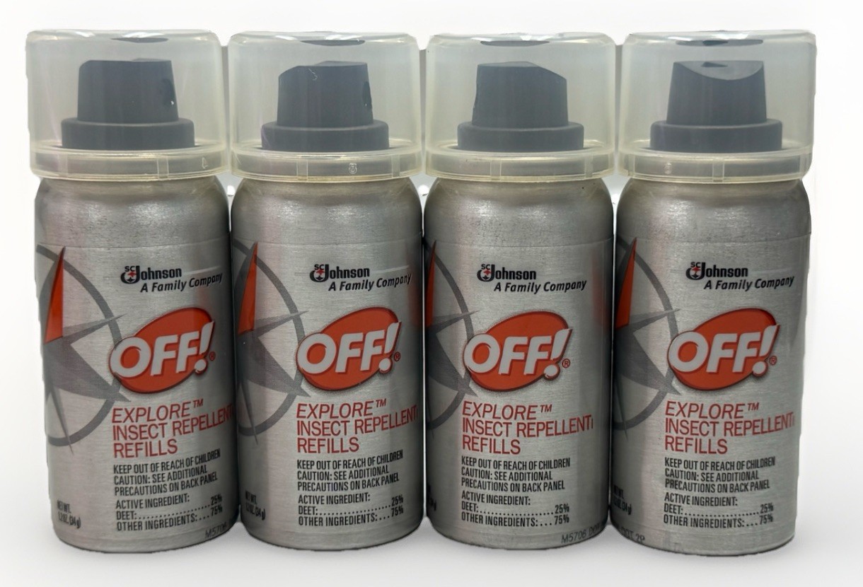 4 off! explore insect repellent refills 1.2oz scuff/dented exterior travel size
