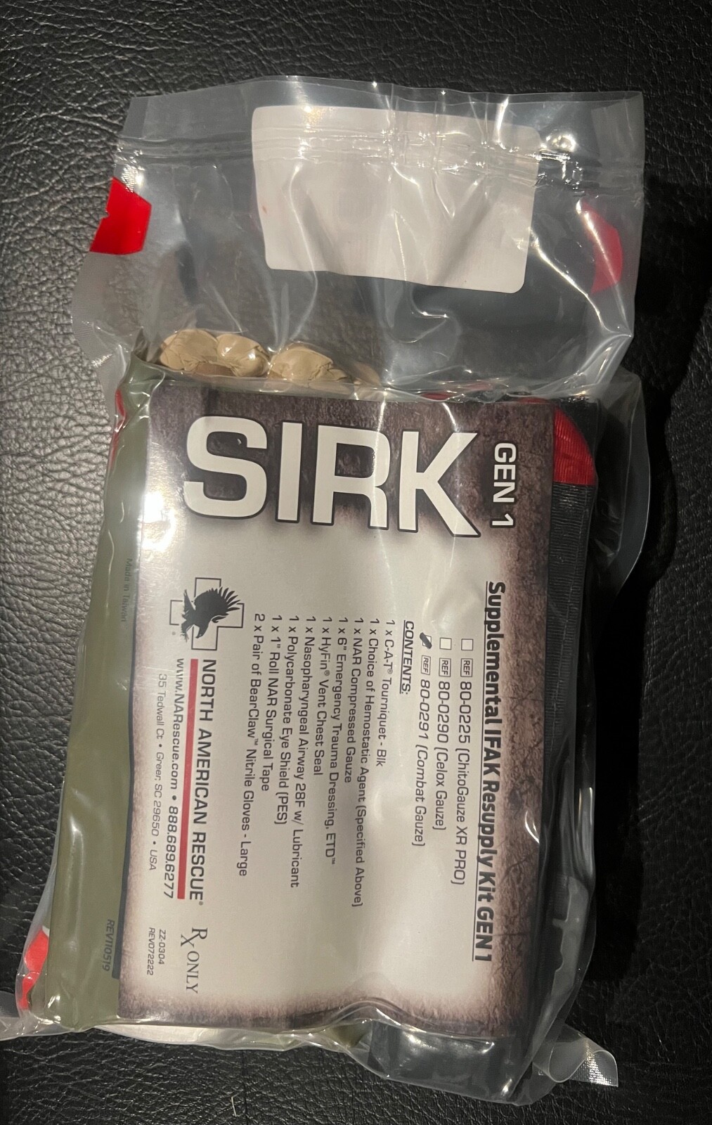 NEW SIRK GEN 1 Supplemental IFAK Resupply Kit – North American Rescue