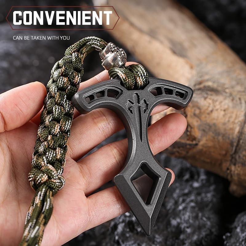 Multifunctional EDC alloy single-finger car window breaker, outdoor camping