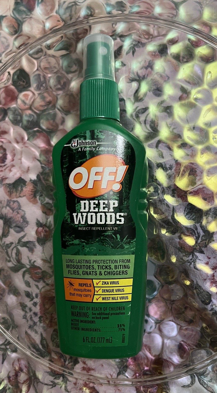 OFF! Deep Woods INSECT REPELLENT VII Liquid Spray For Mosquitos, Ticks, Etc 6 oz