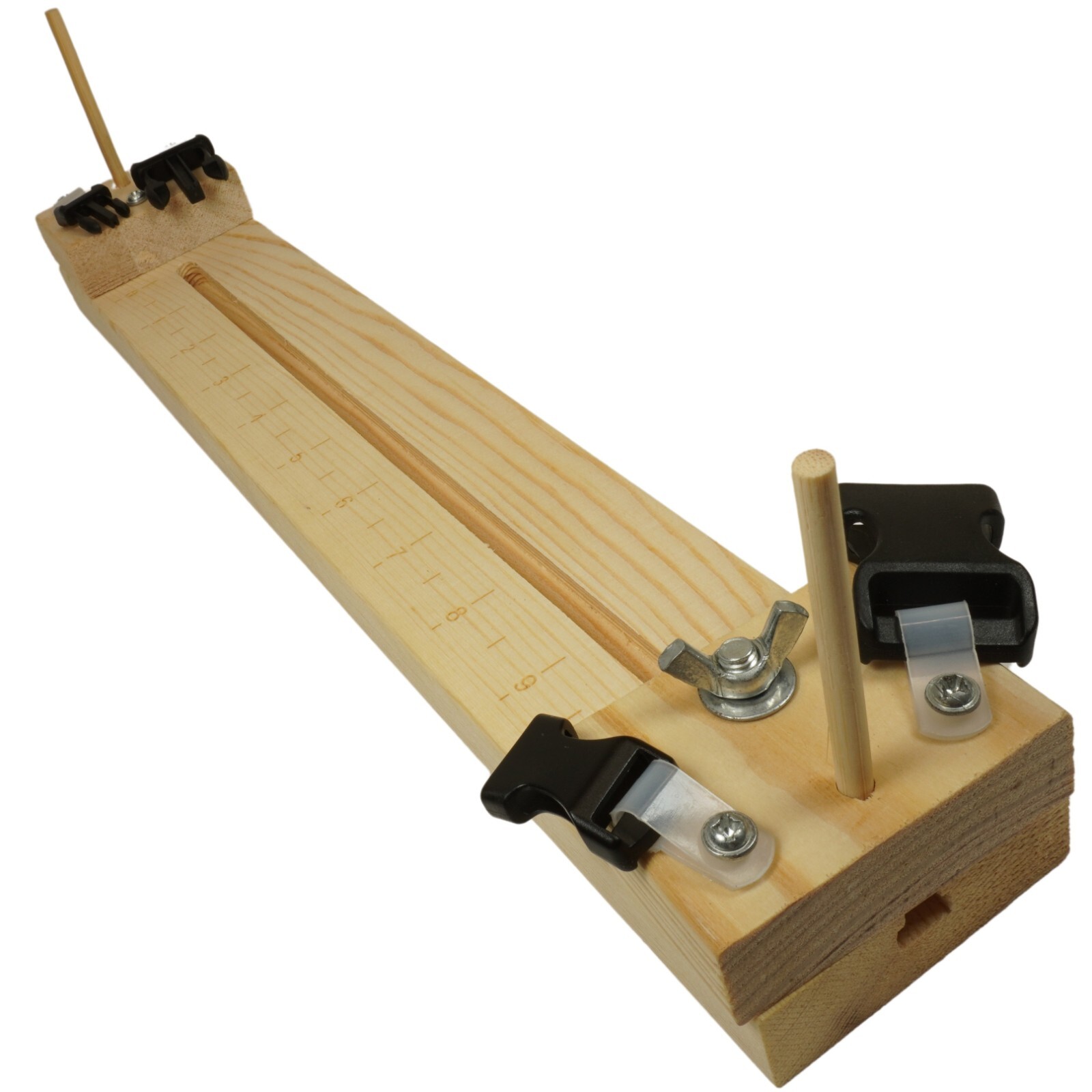 Beginner Wood Jig for Paracord Crafting and Bracelet Making with Built in Ruler