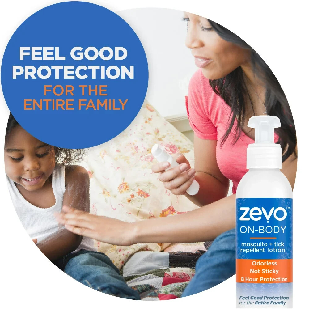 Zevo On Body Mosquito + Tick Repellent Lotion Bug Spray Alternative FreeShipping