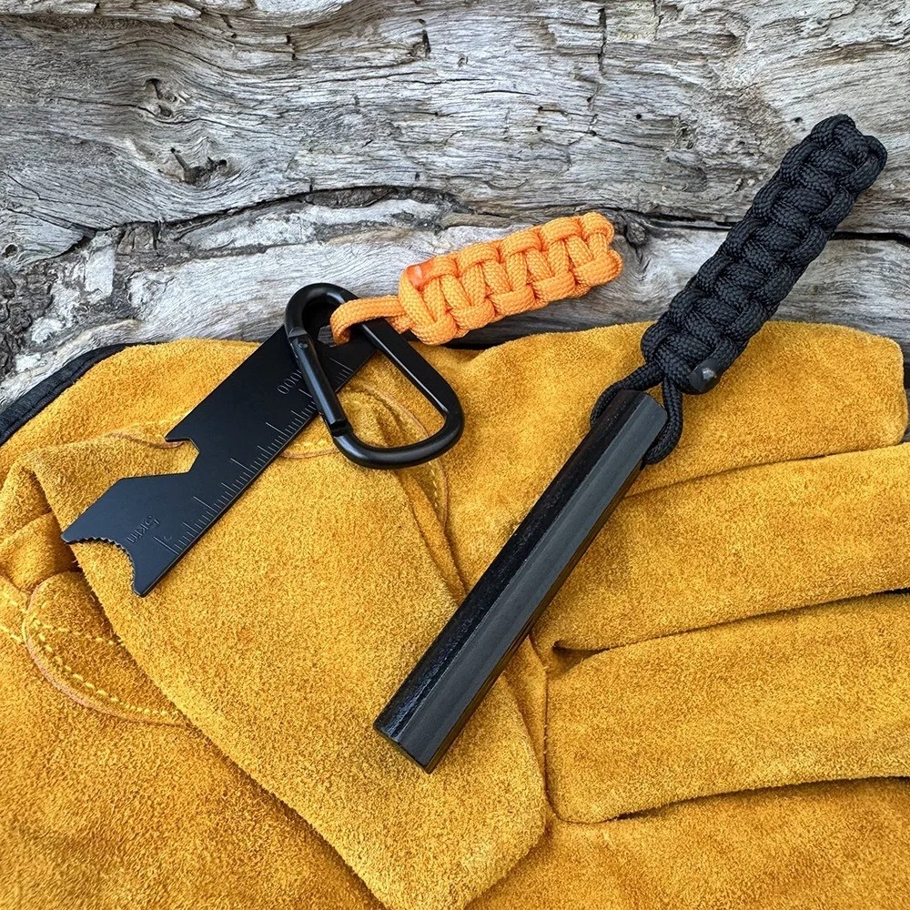 Survival Fire Starter Magnesium Flint Rod, Portable Emergency Fire Set