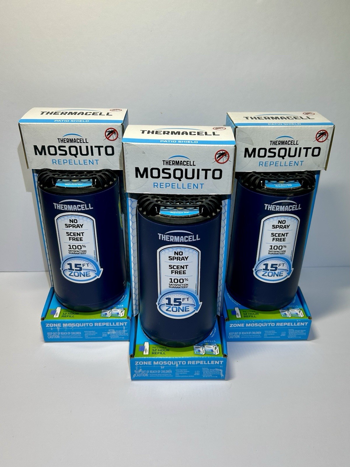 Thermacell Mosquito Repellent, No Spray, Scent Free, 15 Foot Zone, New
