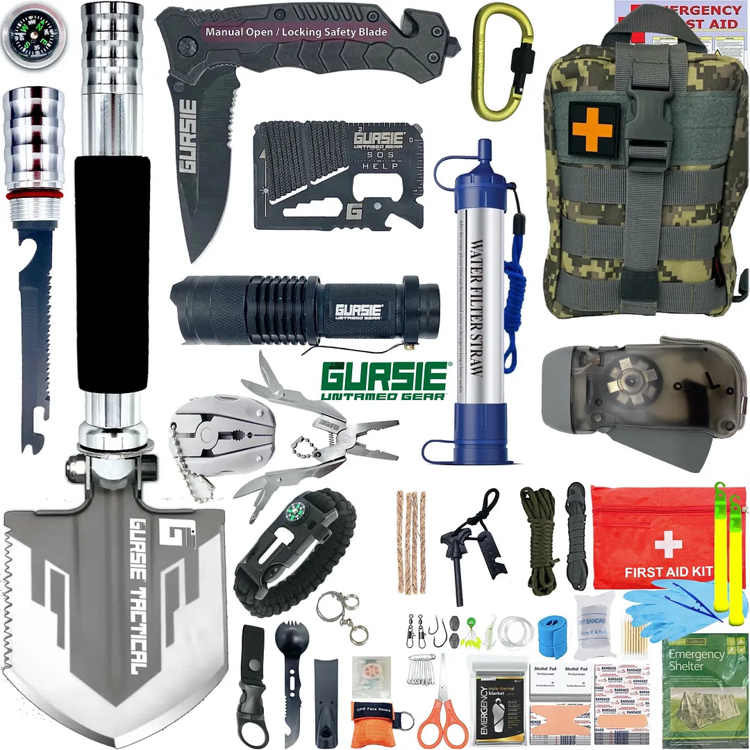 Mens Gadgets Gifts – Camping Hiking Emergency Travel Tactical Survival Gear Kit