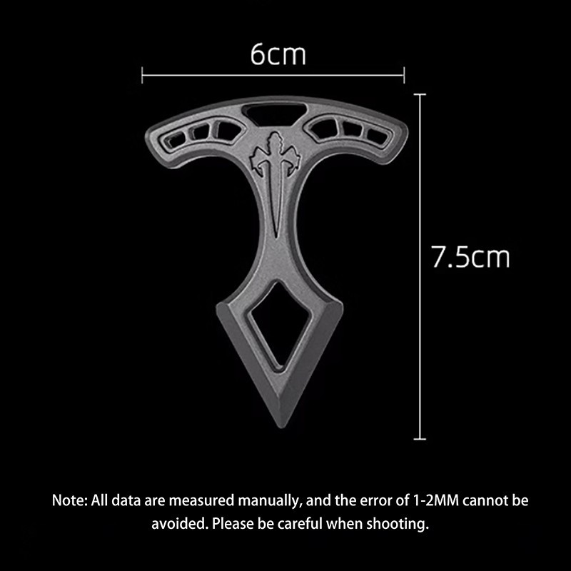 Multifunctional EDC alloy single-finger car window breaker, outdoor camping