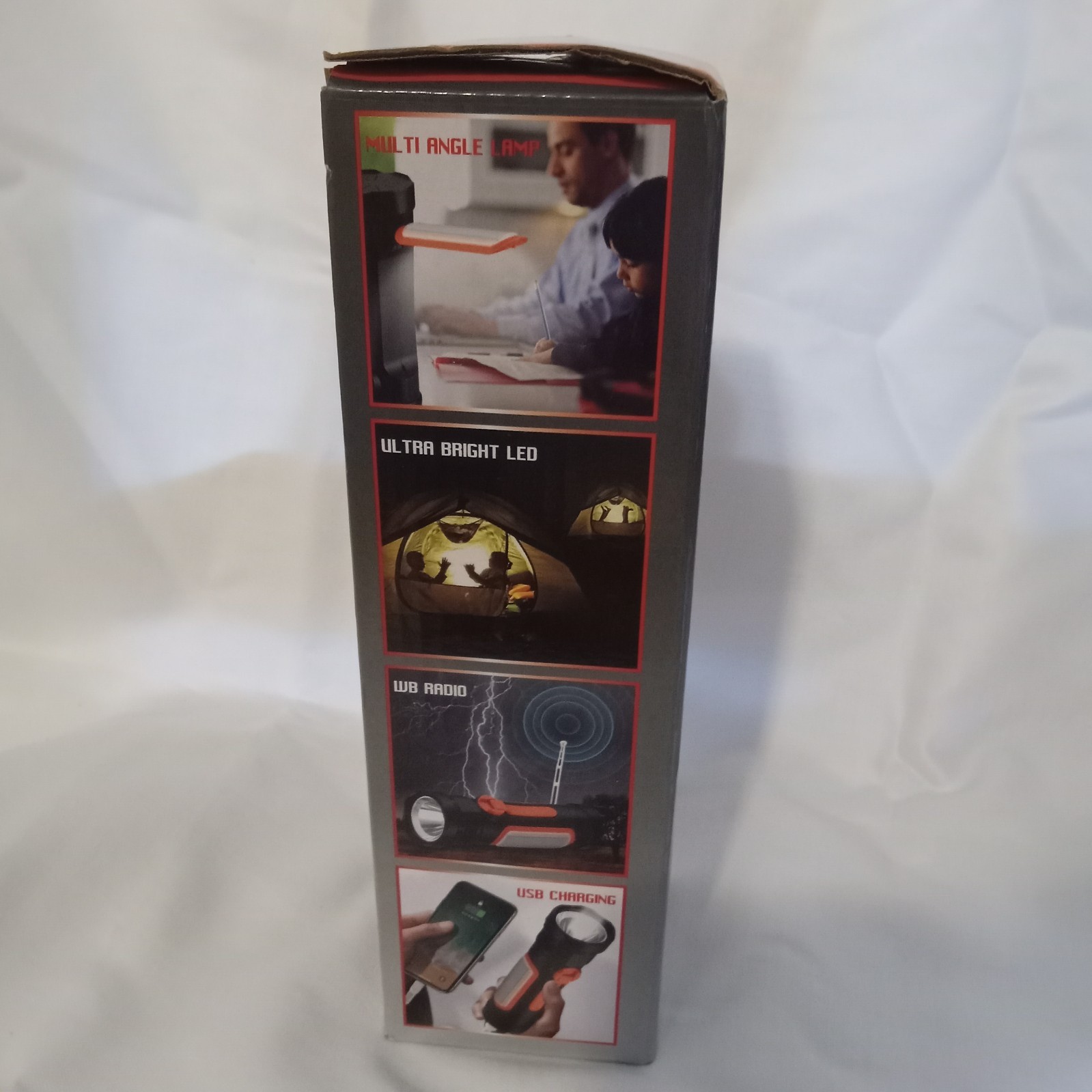 Azpen Flashlight 8 in 1 Weather Radio Emergency Solar LED New in Open Box Read