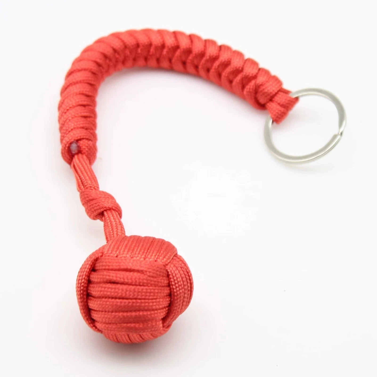 Paracord Monkey Fist Style Keychain Outdoor Hiking Accessory