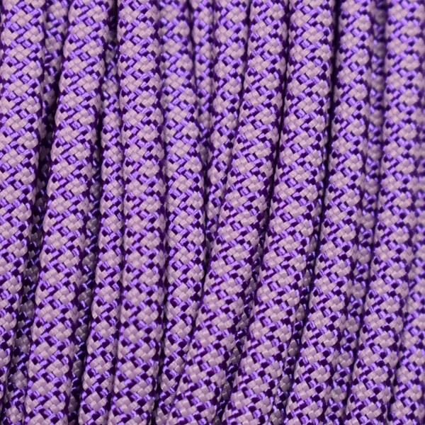 550 Paracord Acid Purple with Lilac Diamonds 100 FT USA MADE same day shipping