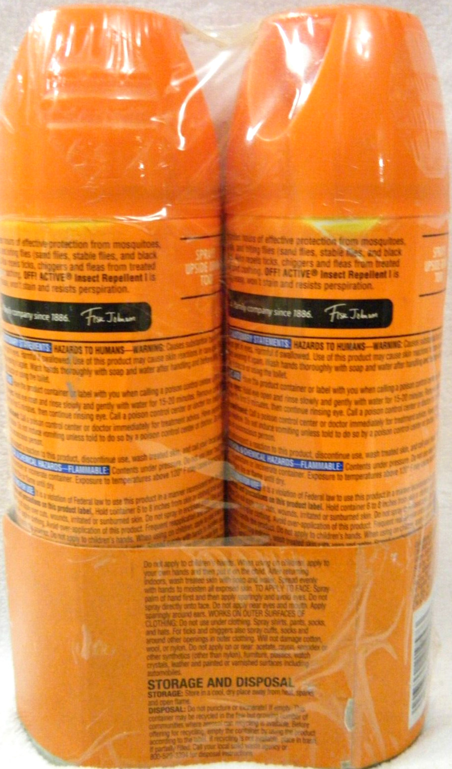 2 ~ OFF! Active Insect Repellent l Liquid Sweat Resistant Repels Mosquitoes 6 oz